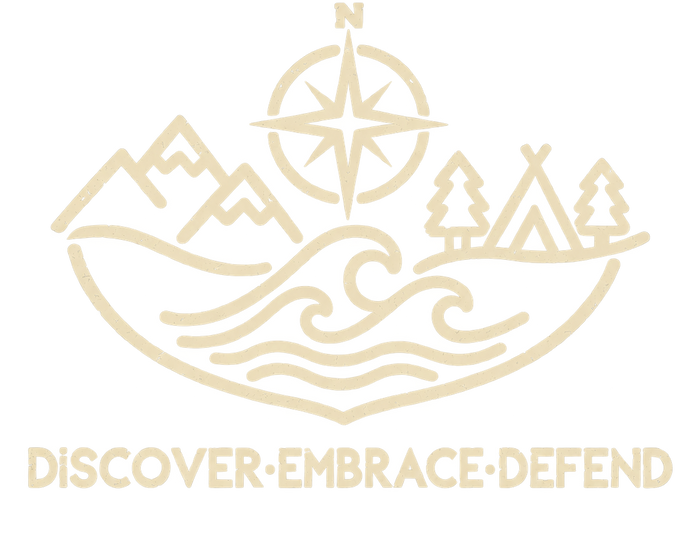 Discover • Embrace • Defend adventure emblem